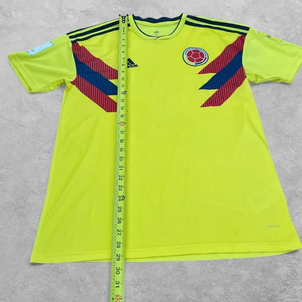 Adidas Colombia 2018 World Cup Yellow Soccer Jersey XL Blokecore